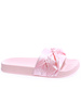 Różowe klapki damskie z kokardą /c7-2 4196 S096/