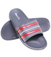 Basenowo plażowe klapki męskie Szaro czerwone /E6-1 15839 T131/