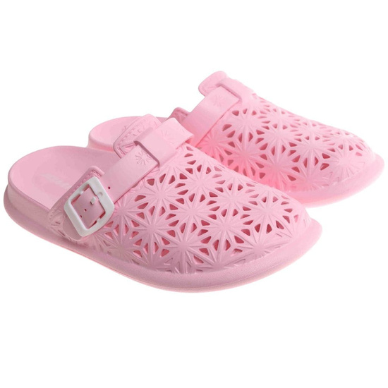 Klapki damskie Ażurowe różowe buty na plażę /H2 17854 G008/