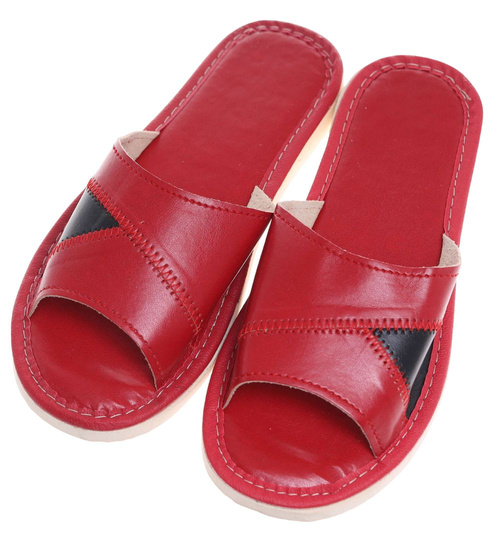 Bordowe klapki domowe /G13-1 10936 S195/