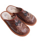 Skórzane brązowe kapcie dla dziadka /G9-1 7375 S199/