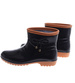 Kalosze damskie czarno brązowe gumiaki /F10-1+H2 18287 T352/