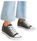 Czarne wiązane trampki sneakersy na niskim koturnie /A6-2 13519 T038/
