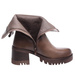 Botki na obcasie klocku Khaki /F6-3 18308 T4/