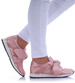 Wsuwane różowe damskie sneakersy z kokardą /F8-3 H2 17508 W054/