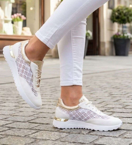 Białe buty sportowe ażurowe białe Seastar /G11-3 17351 S587/