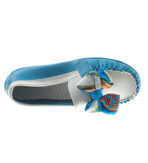 Casualowe półbuty dziewczęce Niebieskie /D9-2 8134 S191/