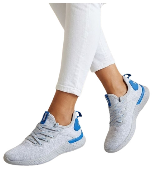 Wsuwane lekkie buty sportowe Sandic szare /G1-3 14236 t293/