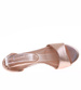 Szampańskie sandały damskie na szpilce /D8-3 16423 G281/