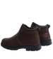 Brązowe ocieplane botki męskie z suwakiem /E3-118455 T581/