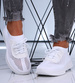 Wsuwane ażurowe buty sportowe damskie /B4-2 15716 T244/