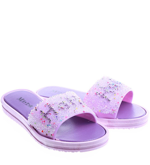 Fioletowe klapki dla dziewczynki /F2-1 13950 T190/