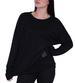 Czarna bluzka damska oversize /H UB818 S235/
