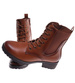 Karmelowe botki trapery damskie /G8-3 18272 W388/