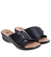 Czarne damskie klapki na rzep /B2-1 16057 T157/