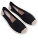 Wsuwane baleriny czarne espadryle /A10-1 18726 T188/