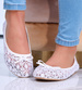 Białe balerinki z koronki /E5-2 16104 T182/
