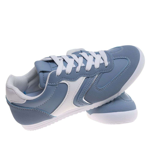 Niebieskie buty sportowe damskie /E9-3 18802 W233/