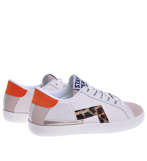 Trampki damskie z eko skóry Leopard /F2-3 10607 W243/