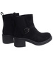 Botki damskie na grubym niskim obcasie /G9-3 18243 W424/