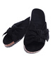 Czarne klapki damskie /F3-3 14463 T297/