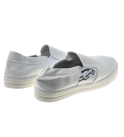 Trampki sportowe męskie wsuwane BIAŁE /C2-2 7858 S096/