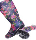 Wysokie damskie kalosze w kolorowe kwiaty /G7-1 12414 S245/