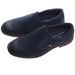 Wsuwane męskie półbuty granatowe pantofle /D8-2 14663 T496/