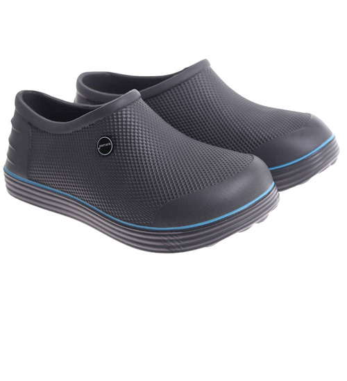 Kalosze damskie piankowe krótkie szaro niebieskie /D6-1 17796 T18-45 +h2/