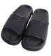 Czarne wodoodporne klapki plażowe /A6-1 17724 G089/