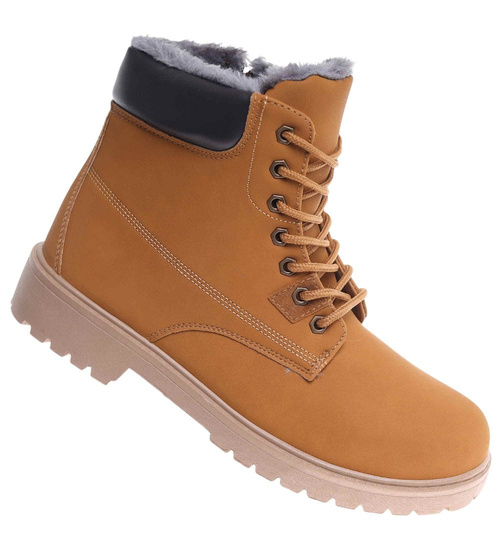 Zimowe buty męskie trapery Camel /G7-1 1615 T544/