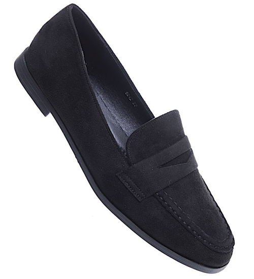 Czarne wiosenne baleriny lordsy /A1-3 15466 T189/