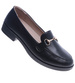Czarne wsuwane półbuty loafersy /D6-3 13682 T339/