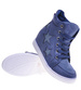 Niebieskie sneakersy na niskim koturnie /c7-2 10540 T319/