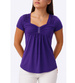 Fioletowa koszulka bluzka damska /H2-K19 UB957 S0/