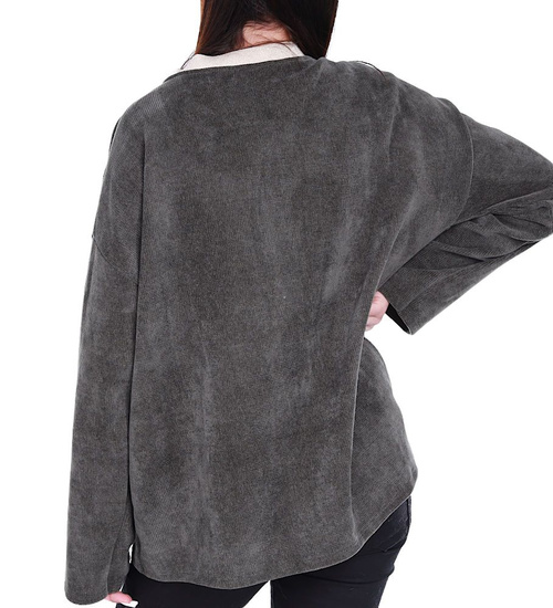 Rozpinana ciemno zielona bluza damska /H UB800 S331/