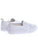 Ażurowe wsuwane trampki slip on Białe /A2-2 13764 T122/