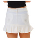 Spódniczka krótka mini z jeansu plisowana Biała/H2 UB995 U0/