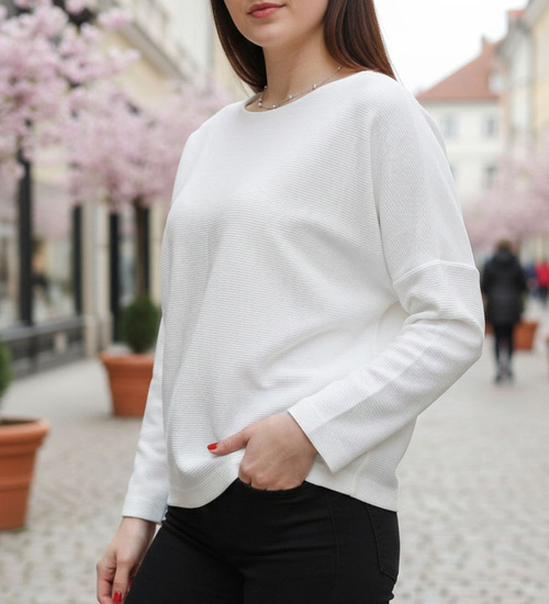 Wiosenna bluzka damska Ecru /H UB315 U195/