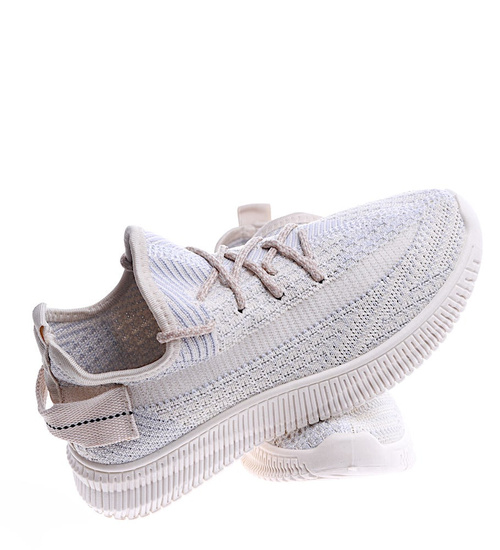 Damskie buty sportowe Beżowe /E9-1 14155 T285/