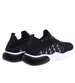 Czarne wsuwane buty sportowe z białymi dodatkami /B5-3 15905 T192/