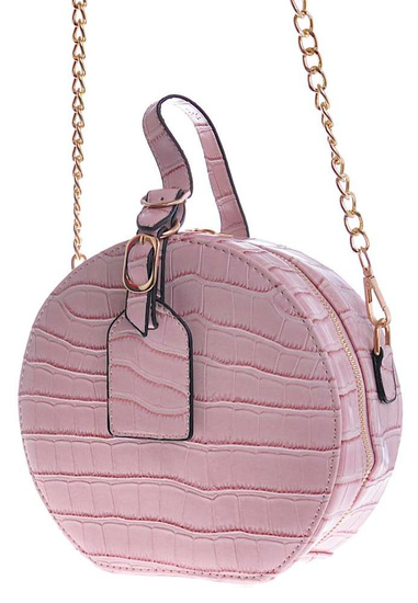 Mała torebka usztywniana Różowa /H2-K47 TB131 S169/