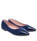 Granatowe baleriny damskie ze szpicem /B3-3 16013 T181/