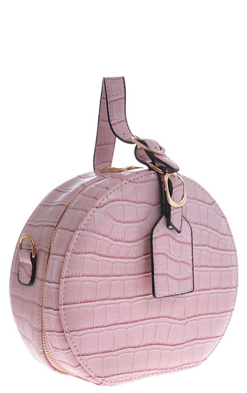 Mała torebka usztywniana Różowa /H2-K47 TB131 S169/