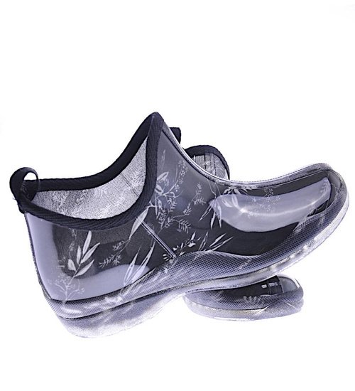 Damskie kalosze z krótką cholewką czarne /F3--1 12490 T396/