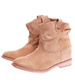 Botki damskie Lekko ocieplone Karmelowe /F5-2+h2 14738 T290/ 