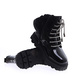 Ocieplane botki dziecięce trapery czarne /E8-2 15156 T699/