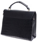 Czarna torebka kuferek z paskiem na ramię /H2 K4 TB617 G199