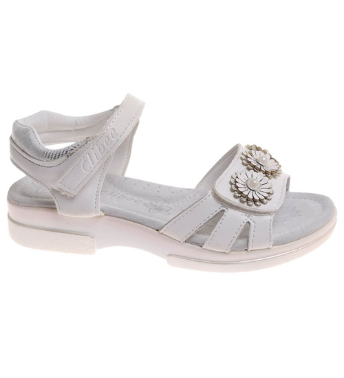 Białe dziewczęce sandały /F7-1 17896 T290/