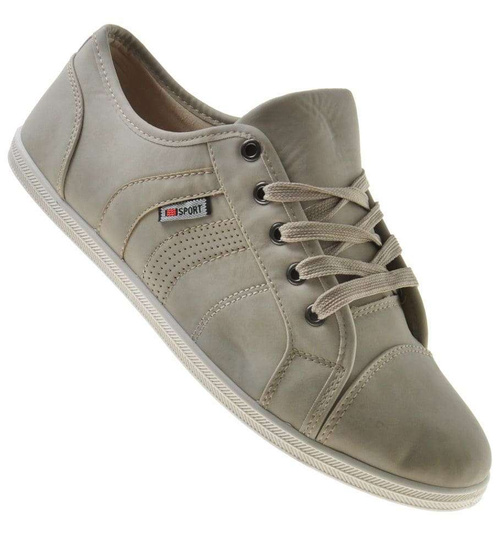 Casualowe męskie trampki Beżowe /G1-3 9014 S195/